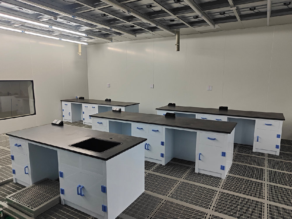 Safe work areas with full laboratory systems lab worktables fume hoods cabinets  and more