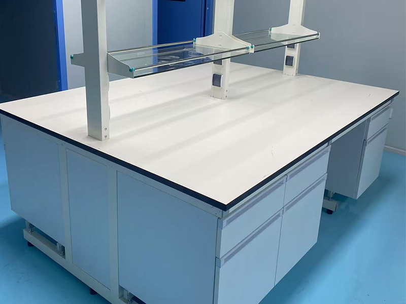 steel-wood laboratory bench