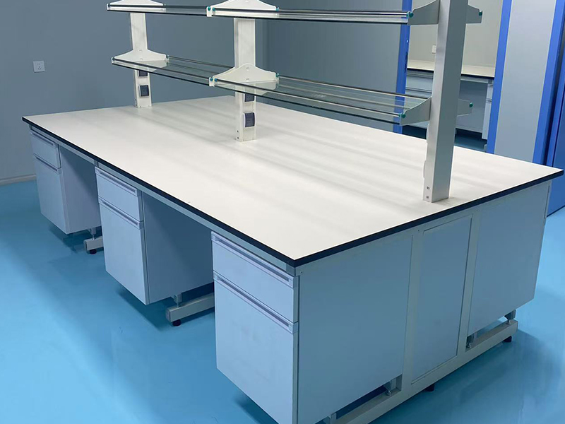 steel-wood laboratory bench