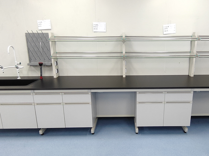 Staal-hout laboratorium werkbank
