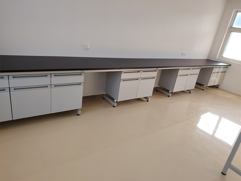 anti-statiese staal-hout laboratoriumbank