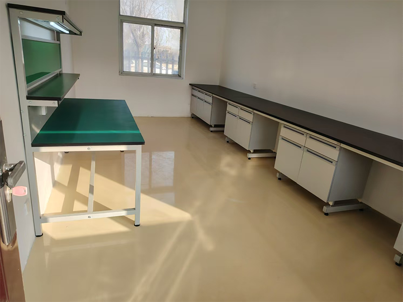 anti-statiese staal-hout laboratoriumbank