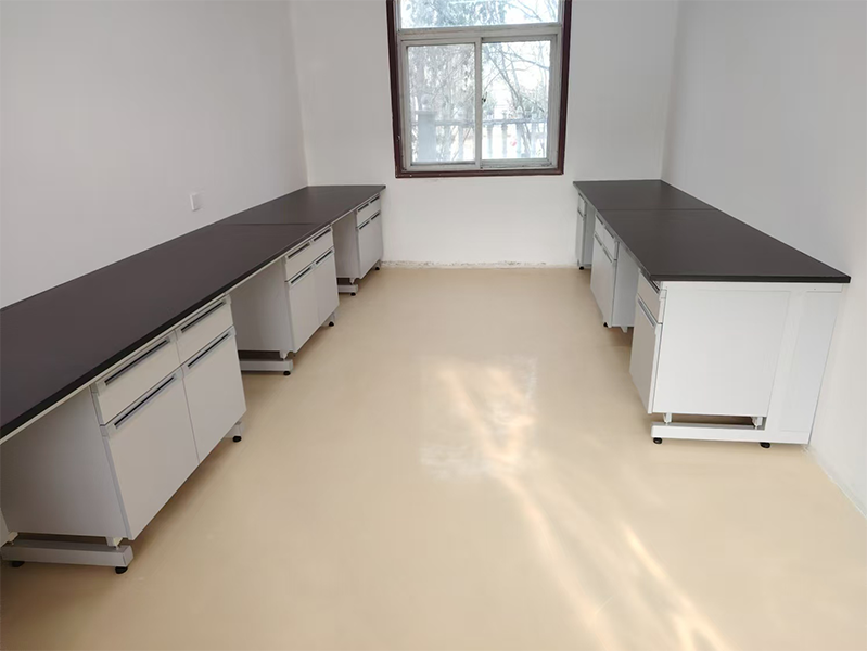 anti-statiese staal-hout laboratoriumbank