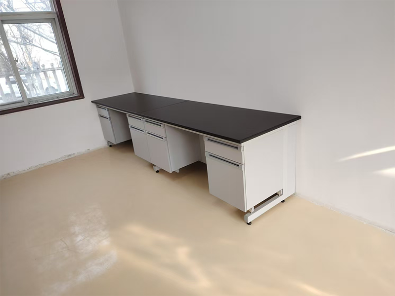 anti-statiese staal-hout laboratoriumbank
