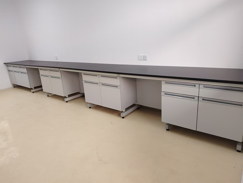 anti-statiese staal-hout laboratoriumbank