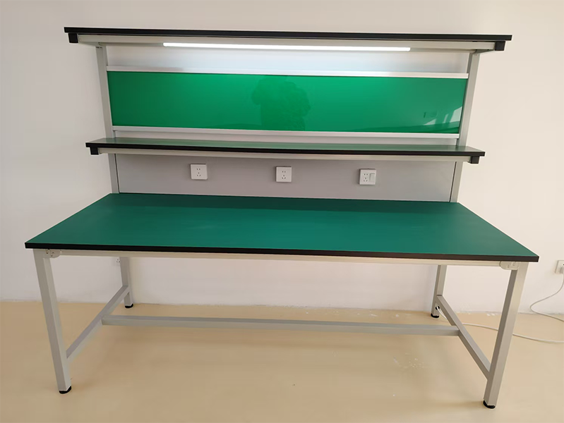 anti-statiese staal-hout laboratoriumbank