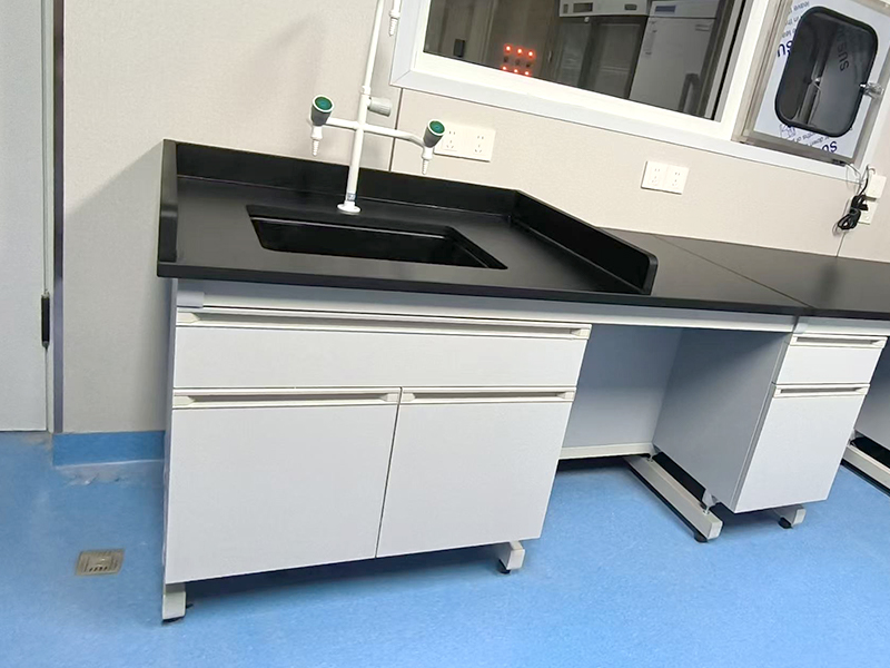 steel-wood laboratory workbench